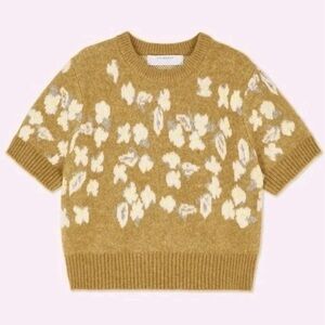 Primark Viral Floral Jacquard Knit Sweater M